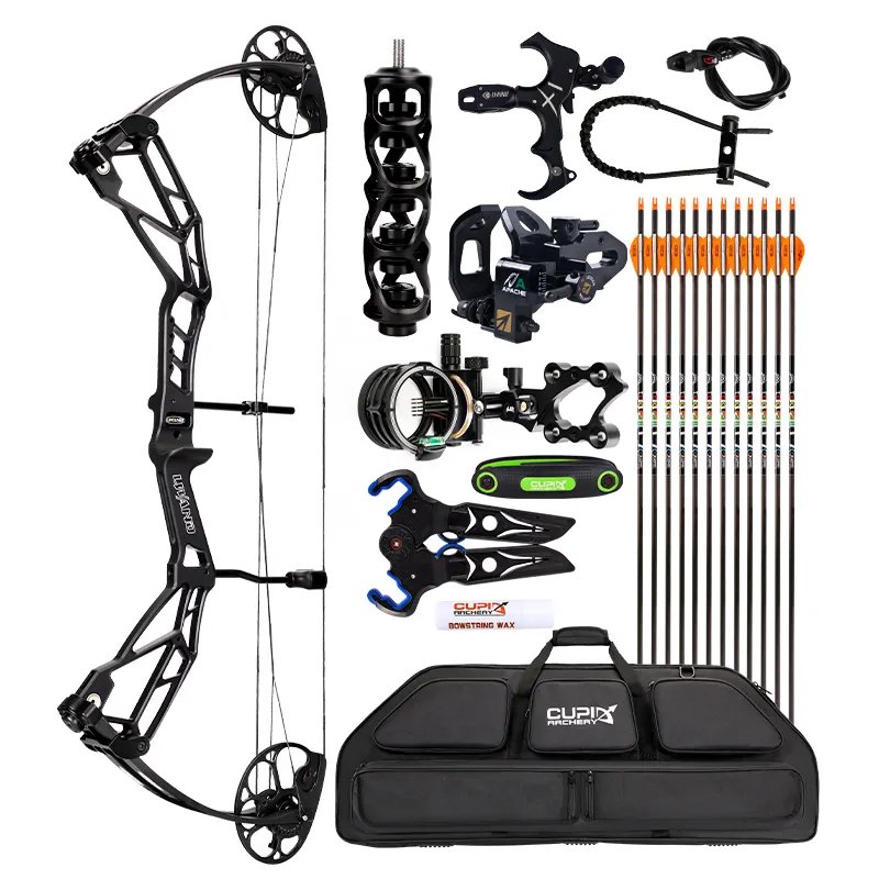 LWANO Archery High Quality Outdoor Hunting Compound Bow and Arrow Composite Pulley Bow Set Archery Equipment